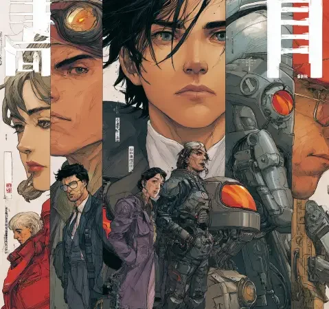 不同题材漫画的视觉风格差异示例